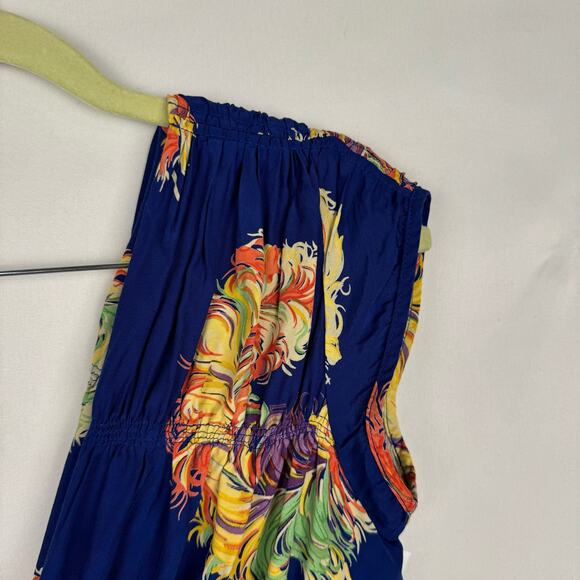 Trashy Diva Showgirl Royalty Blue Feather 1940s Print Fit & Flare Dress 4 Retro - Picture 4 of 12